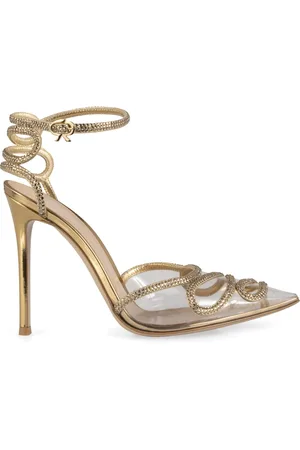 Gianvito Rossi Pumps, female, , Size: 7 US Rhinestone Detail Adjustable Strap Sandals