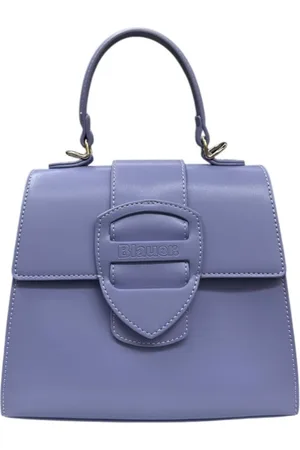 Blauer Handbags, female, , Size: ONE SIZE Lilac Handbag with Logo Detail