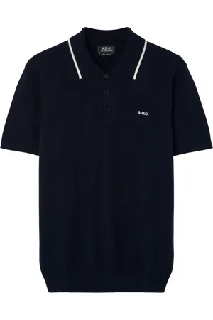 A.P.C. Polo Shirts, male, , Size: S Polo Shirt with Logo Embroidery