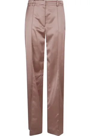Balmain Straight Trousers, female, , Size: L Chic Purple Women