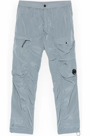 C.P. Company Straight Trousers, male, , Size: M Cargo Lens Pants for Men