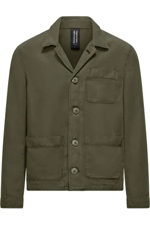 Bomboogie Light Jackets, male, , Size: 2XL Unlined Tencel Jacket with Collar