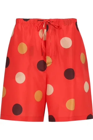 Aspesi Casual Shorts, female, , Size: M Silk Polka-Dot Shorts