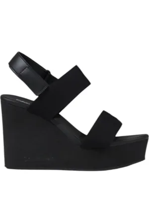 Calvin Klein Wedges, female, , Size: 7 US Bow Wedge Sandals