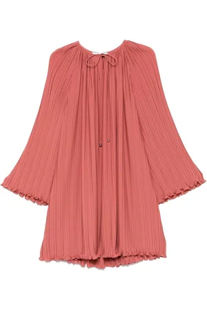 Lanvin Short Dresses, female, , Size: XS Peach Ruffled Trim Blouse