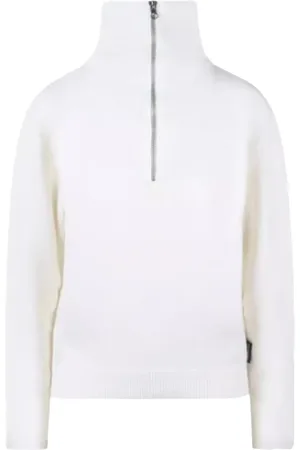Courrèges Turtlenecks, female, , Size: M Wool Logo Sweatshirt