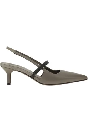 Brunello Cucinelli Pumps, female, , Size: 7 US Embellished Slingback Pumps
