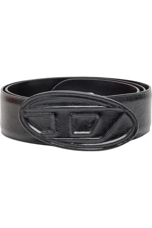 Diesel Belts, male, , Size: 100 CM Eel Effect Leather Belt