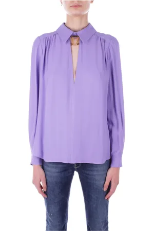 Elisabetta Franchi Blouses, female, , Size: M Chic Women`s Shirt with Logo Print