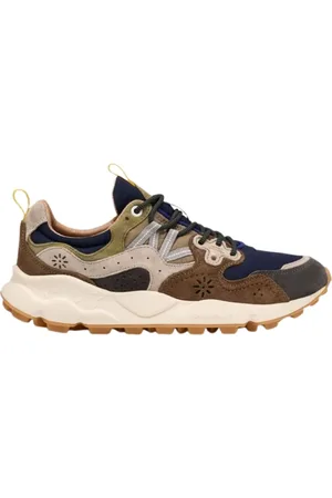 Flower Mountain Sneakers, male, , Size: 12 US Technical fabric and suede sneakers