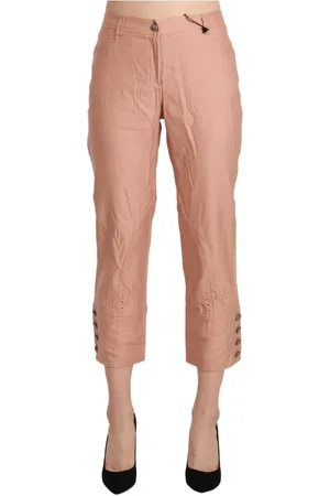 ERMANNO SCERVINO Cropped Trousers, female, , Size: M High-Waisted Cotton Pants