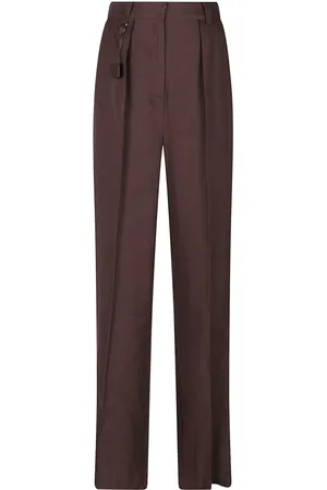 Elisabetta Franchi Straight Trousers, female, , Size: 2XS Stylish Pants for Women