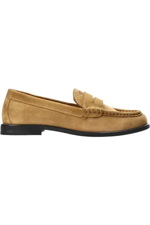 &Copenhagen Loafers, female, , Size: 6 US Caramel Suede Loafers for Women