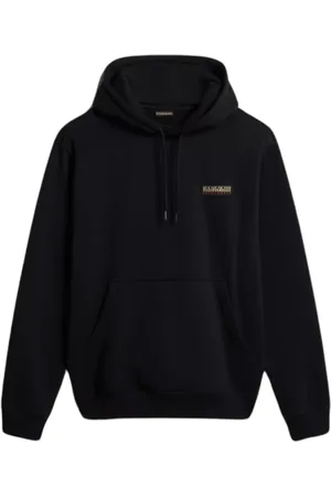 Napapijri Hoodies, male, , Size: 2XL Cotton Hoodie Brushed Sweatshirt