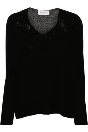 ERMANNO SCERVINO V-neck Knitwear, female, , Size: S V-Neck Sweater