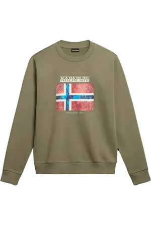 Napapijri Sweatshirts, male, , Size: L Cotton Long Sleeve Sweater