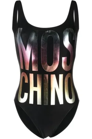 Moschino One-piece, female, , Size: XS Rainbow Logo Swimsuit
