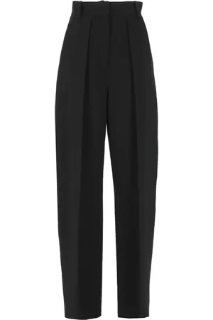 Khaite Tapered Trousers, female, , Size: S Wool Blend Palazzo Pants