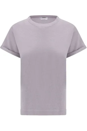 Brunello Cucinelli T-Shirts, female, , Size: XL Cashmere Glitter T-shirt
