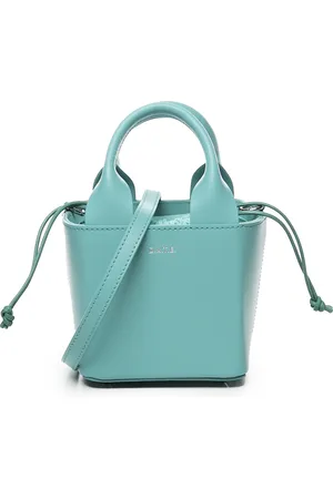D.A.T.E. Bucket Bags, female, , Size: ONE SIZE Leather Cube Bag