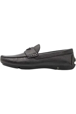 Emporio Armani Loafers, male, , Size: 8 US Stylish Moccasin Shoes for Men