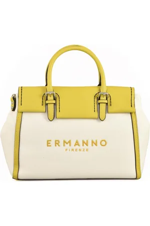ERMANNO SCERVINO Handbags, female, , Size: ONE SIZE Canvas Shoulder Bag with Magnet Closure