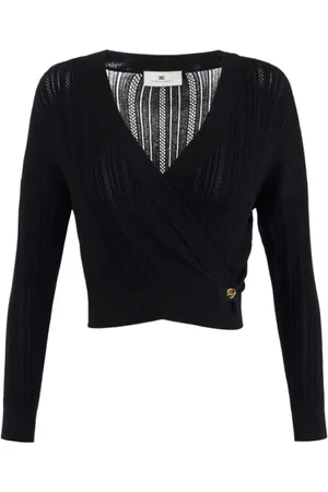 Elisabetta Franchi V-neck Knitwear, female, , Size: M Sweaters for Women