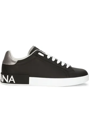 Dolce & Gabbana Sneakers, male, , Size: 9 US Flat Shoes with Portofino Logo