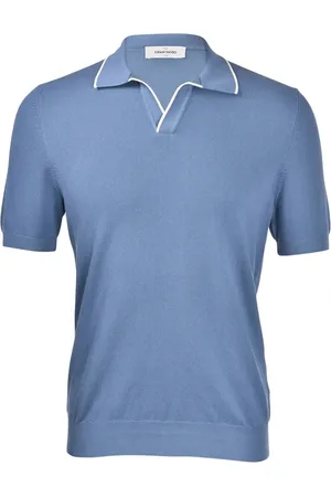 Gran Sasso Polo Shirts, male, , Size: L Chicco di Riso Tennis Polo Shirt
