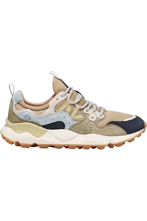 Flower Mountain Sneakers, male, , Size: 7 US Technical fabric and suede sneakers