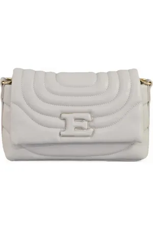 ERMANNO SCERVINO Handbags, female, , Size: ONE SIZE Flap Rives Shoulder Bag with Clip