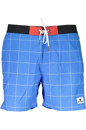 Karl Lagerfeld Beachwear, male, , Size: S Check Boardshorts Beachwear Men