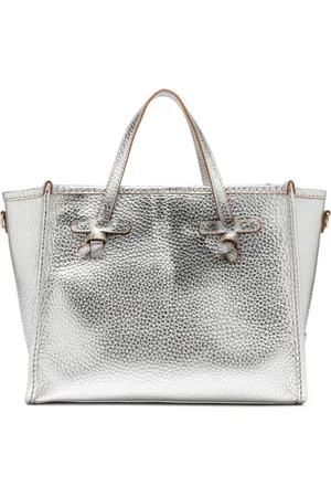 Gianni chiarini Tote Bags, female, , Size: ONE SIZE Silver Leather Bag Marcella