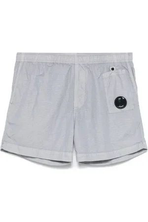 C.P. Company Beachwear, male, , Size: XL Grey Sea Clothing with Lens Detail