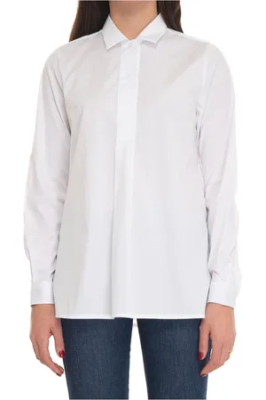 FAY Shirts, female, , Size: M Long Sleeve Cotton Blouse with Buttons