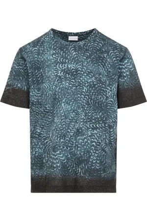 DRIES VAN NOTEN T-Shirts, male, , Size: M Petrol Hubba T-Shirt