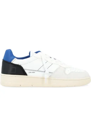 D.A.T.E. Sneakers, male, , Size: 7 US Vintage Nylon Court Sneakers Blue