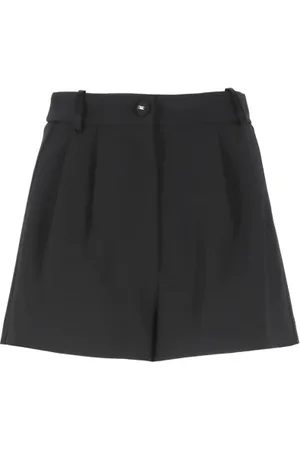 Elisabetta Franchi Short Shorts, female, , Size: M Crêpe Shorts with Belt Loops