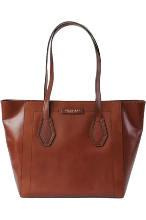 The Bridge Tote Bags, female, , Size: ONE SIZE Handcrafted Marrone Leather Bucket Bag