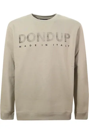 Dondup Sweatshirts, male, , Size: XL Crew-neck Sweatshirt with Logo Print