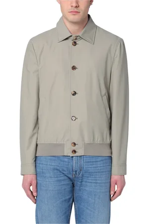 Brunello Cucinelli Light Jackets, male, , Size: XL Stylish Bomber Jacket