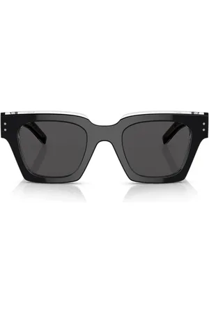 Dolce & Gabbana Sunglasses, unisex, , Size: 48 MM Square Sunglasses Transparent Grey