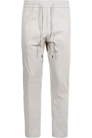 Dondup Slim-fit Trousers, male, , Size: W35 Elasticated Waist Trousers with Pockets