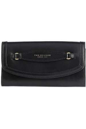 The Bridge Wallets & Cardholders, female, , Size: ONE SIZE Leather Wallet with Button Closure