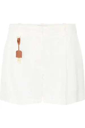 Elisabetta Franchi Short Shorts, female, , Size: XS Ivory Shorts for Women
