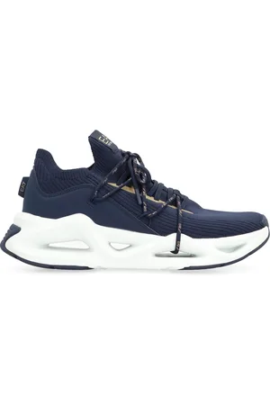 EA7 Sneakers, male, , Size: 8 1/2 US Chunky Sole Knit Low-Top Sneakers