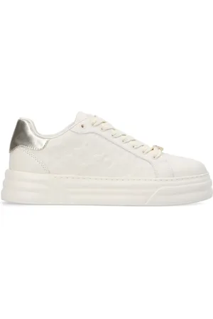 Liu Jo Sneakers, female, , Size: 7 US Monogram Print Platform Sneakers in Shell