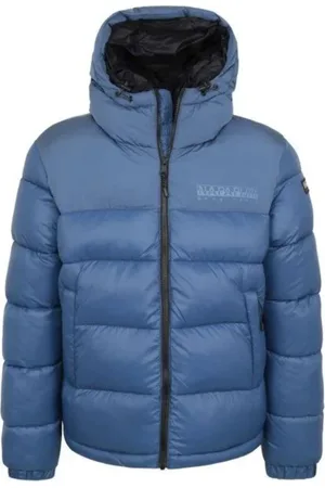 Napapijri Winter Jackets, male, , Size: XL Hooded Jacket with Synthetic Padding