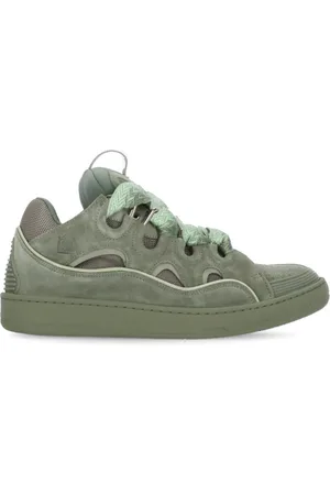Lanvin Sneakers, male, , Size: 4 US Cotton Sneakers with Herringbone Pattern