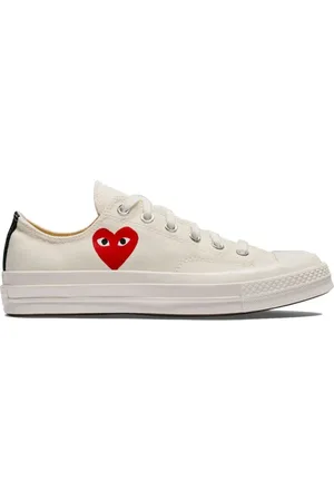 Comme des Garçons Sneakers, female, , Size: 8 1/2 US Red Heart Low Top Sneakers